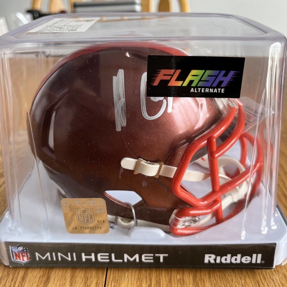 autographed mini nfl football helmets Flash Browns Amari Cooper jsa certified - Picture 1 of 8